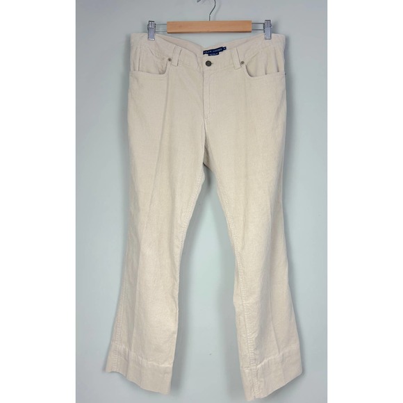 Ralph Lauren Pants - Vintage 90s Ralph Lauren Polo Blue Label Ivory Corduroys Size 14